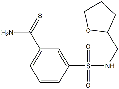 3-[(oxolan-2-ylmethyl)sulfamoyl]benzene-1-carbothioamide 结构式