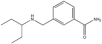 3-[(pentan-3-ylamino)methyl]benzamide 结构式