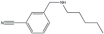 3-[(pentylamino)methyl]benzonitrile 结构式