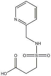 3-[(pyridin-2-ylmethyl)sulfamoyl]propanoic acid 结构式