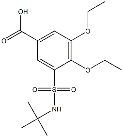 3-[(tert-butylamino)sulfonyl]-4,5-diethoxybenzoic acid 结构式