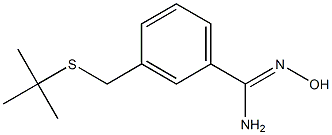 3-[(tert-butylsulfanyl)methyl]-N'-hydroxybenzene-1-carboximidamide 结构式