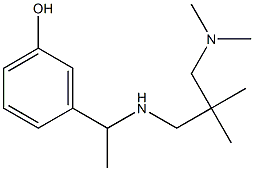 3-[1-({2-[(dimethylamino)methyl]-2-methylpropyl}amino)ethyl]phenol 结构式