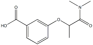 3-[1-(dimethylcarbamoyl)ethoxy]benzoic acid 结构式