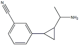 3-[2-(1-aminoethyl)cyclopropyl]benzonitrile 结构式