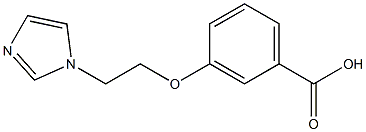 3-[2-(1H-imidazol-1-yl)ethoxy]benzoic acid 结构式
