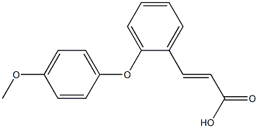 3-[2-(4-methoxyphenoxy)phenyl]prop-2-enoic acid 结构式