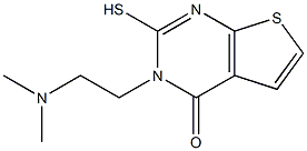 3-[2-(dimethylamino)ethyl]-2-mercaptothieno[2,3-d]pyrimidin-4(3H)-one 结构式