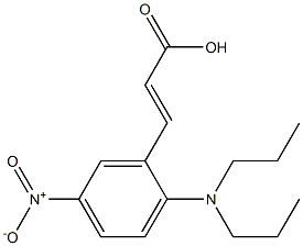 3-[2-(dipropylamino)-5-nitrophenyl]prop-2-enoic acid 结构式