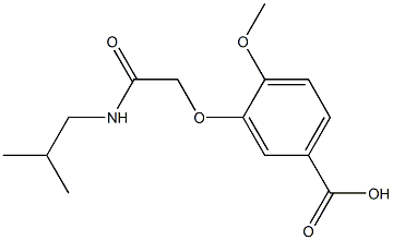 3-[2-(isobutylamino)-2-oxoethoxy]-4-methoxybenzoic acid 结构式