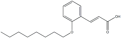 3-[2-(octyloxy)phenyl]prop-2-enoic acid 结构式