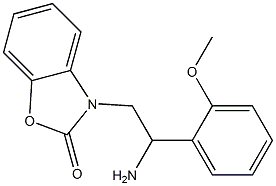 3-[2-amino-2-(2-methoxyphenyl)ethyl]-2,3-dihydro-1,3-benzoxazol-2-one 结构式