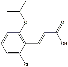 3-[2-chloro-6-(propan-2-yloxy)phenyl]prop-2-enoic acid 结构式