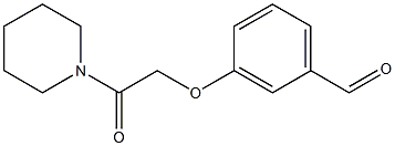 3-[2-oxo-2-(piperidin-1-yl)ethoxy]benzaldehyde 结构式