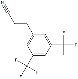 3-[3,5-bis(trifluoromethyl)phenyl]prop-2-enenitrile 结构式