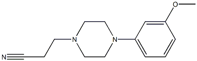 3-[4-(3-methoxyphenyl)piperazin-1-yl]propanenitrile 结构式