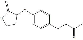 3-[4-(3-oxobutyl)phenoxy]oxolan-2-one 结构式