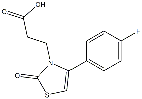 3-[4-(4-fluorophenyl)-2-oxo-1,3-thiazol-3(2H)-yl]propanoic acid 结构式