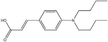 3-[4-(dibutylamino)phenyl]prop-2-enoic acid 结构式