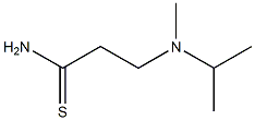 3-[isopropyl(methyl)amino]propanethioamide 结构式