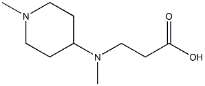 3-[methyl(1-methylpiperidin-4-yl)amino]propanoic acid 结构式