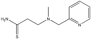 3-[methyl(pyridin-2-ylmethyl)amino]propanethioamide 结构式
