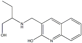 3-{[(1-hydroxybutan-2-yl)amino]methyl}quinolin-2-ol 结构式