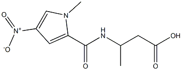 3-{[(1-methyl-4-nitro-1H-pyrrol-2-yl)carbonyl]amino}butanoic acid 结构式