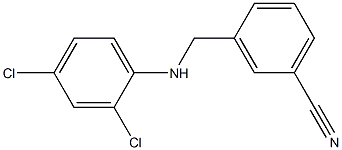 3-{[(2,4-dichlorophenyl)amino]methyl}benzonitrile 结构式