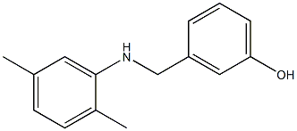 3-{[(2,5-dimethylphenyl)amino]methyl}phenol 结构式