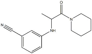 3-{[1-oxo-1-(piperidin-1-yl)propan-2-yl]amino}benzonitrile 结构式