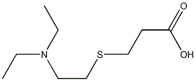 3-{[2-(diethylamino)ethyl]thio}propanoic acid 结构式