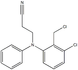 3-{[3-chloro-2-(chloromethyl)phenyl](phenyl)amino}propanenitrile 结构式