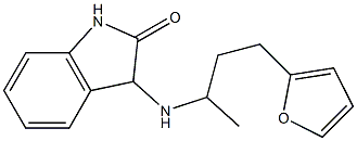 3-{[4-(furan-2-yl)butan-2-yl]amino}-2,3-dihydro-1H-indol-2-one 结构式