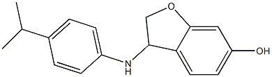 3-{[4-(propan-2-yl)phenyl]amino}-2,3-dihydro-1-benzofuran-6-ol 结构式