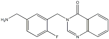3-{[5-(aminomethyl)-2-fluorophenyl]methyl}-3,4-dihydroquinazolin-4-one 结构式