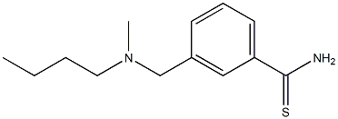 3-{[butyl(methyl)amino]methyl}benzenecarbothioamide 结构式