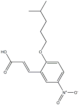 3-{2-[(4-methylpentyl)oxy]-5-nitrophenyl}prop-2-enoic acid 结构式