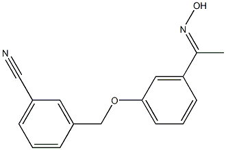 3-{3-[1-(hydroxyimino)ethyl]phenoxymethyl}benzonitrile 结构式