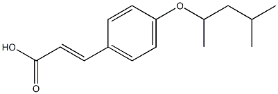 3-{4-[(4-methylpentan-2-yl)oxy]phenyl}prop-2-enoic acid 结构式