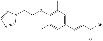 3-{4-[2-(1H-imidazol-1-yl)ethoxy]-3,5-dimethylphenyl}prop-2-enoic acid 结构式