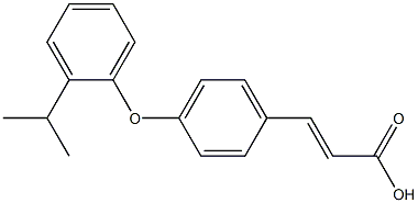 3-{4-[2-(propan-2-yl)phenoxy]phenyl}prop-2-enoic acid 结构式