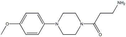 3-amino-1-[4-(4-methoxyphenyl)piperazin-1-yl]propan-1-one 结构式