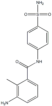 3-amino-2-methyl-N-(4-sulfamoylphenyl)benzamide 结构式