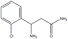 3-amino-3-(2-chlorophenyl)propanamide 结构式