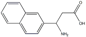 3-amino-3-(2-naphthyl)propanoic acid 结构式