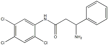 3-amino-3-phenyl-N-(2,4,5-trichlorophenyl)propanamide 结构式