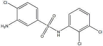 3-amino-4-chloro-N-(2,3-dichlorophenyl)benzene-1-sulfonamide 结构式