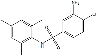 3-amino-4-chloro-N-(2,4,6-trimethylphenyl)benzene-1-sulfonamide 结构式