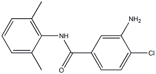 3-amino-4-chloro-N-(2,6-dimethylphenyl)benzamide 结构式